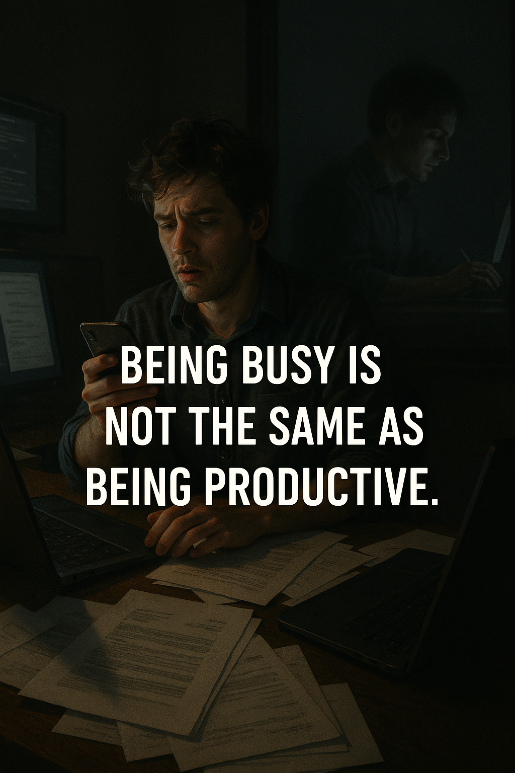 being busy is not the same as being productive