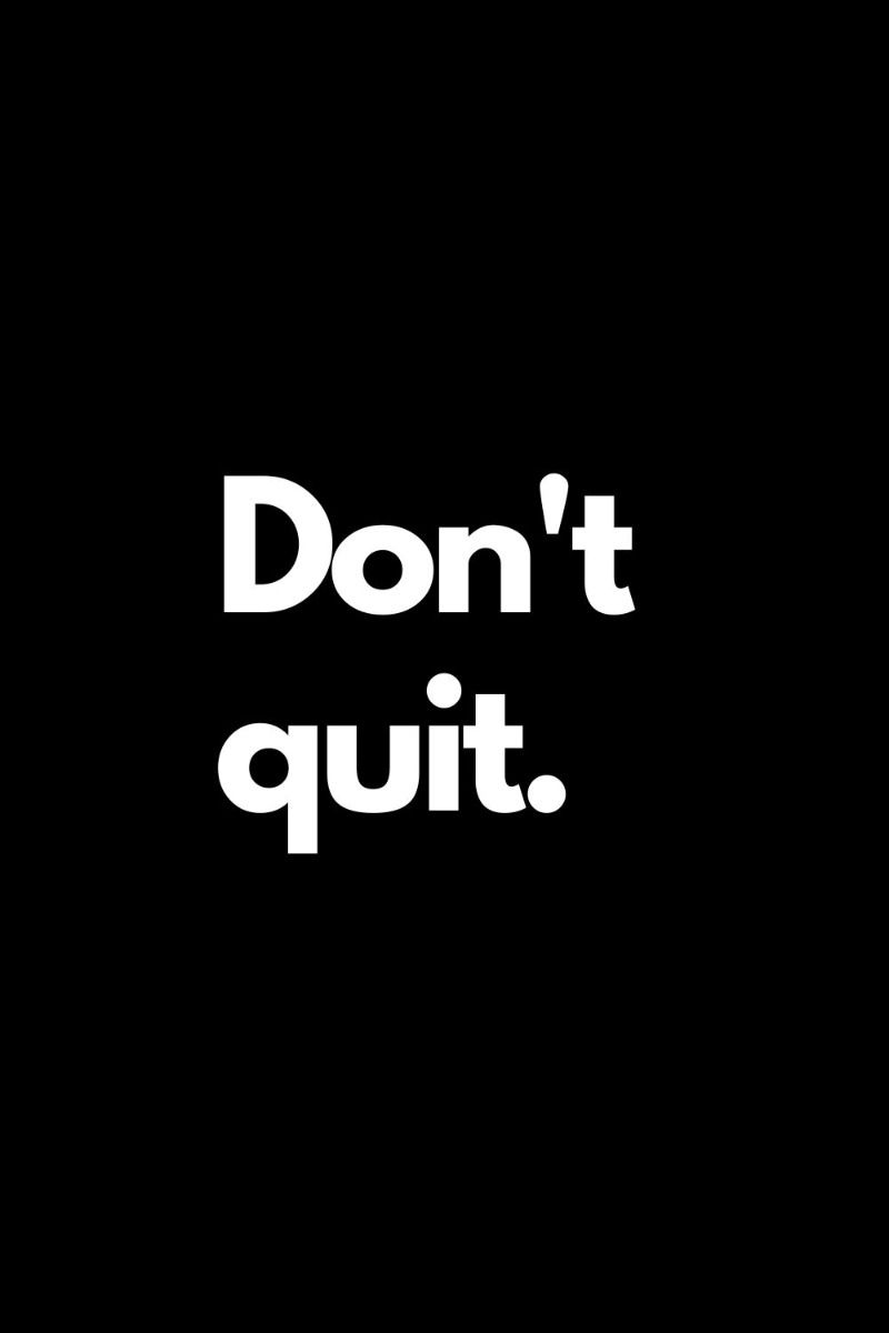 Don’t Quit. Motivation Quote