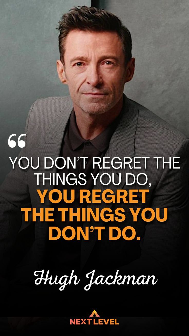 Motivational Quote Hugh Jackman