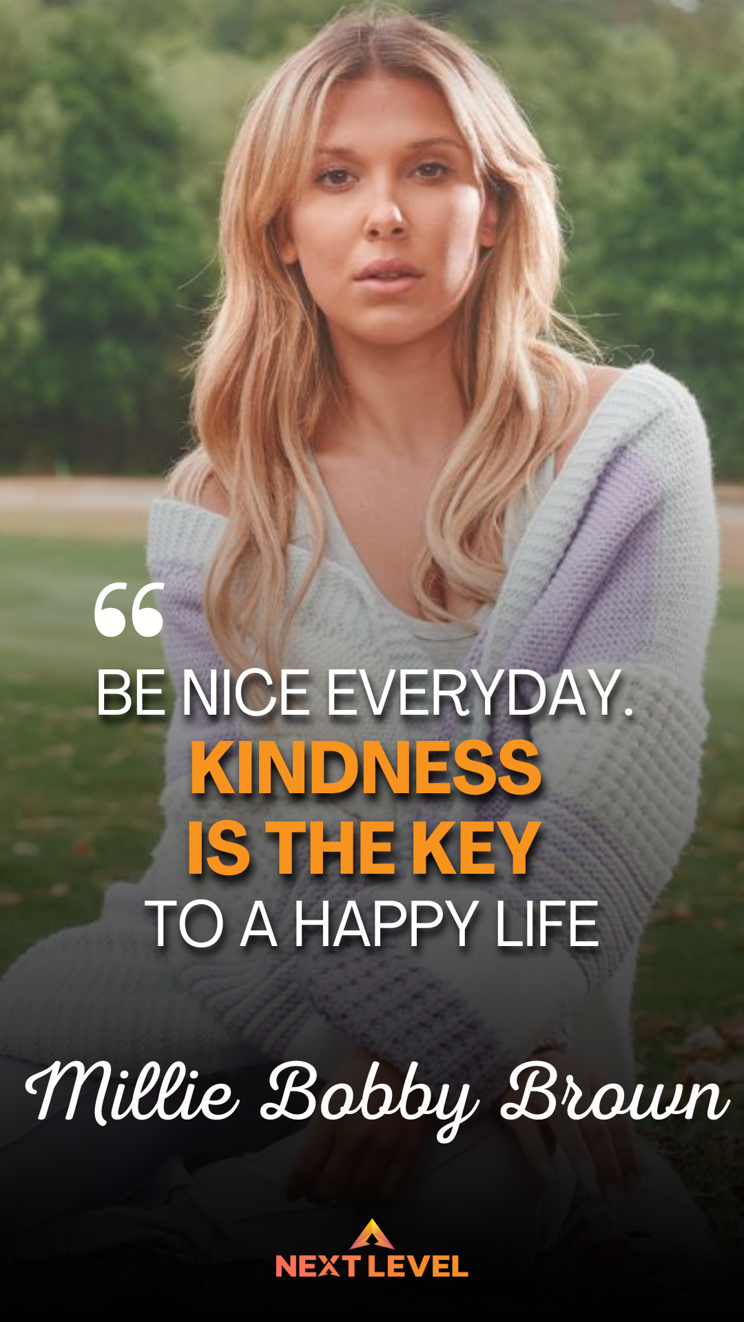 Motivational Quote Millie Bobby Brown