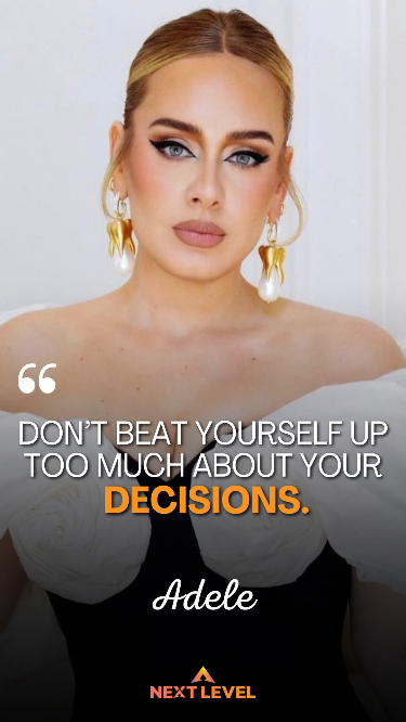 Motivational Quote Adele