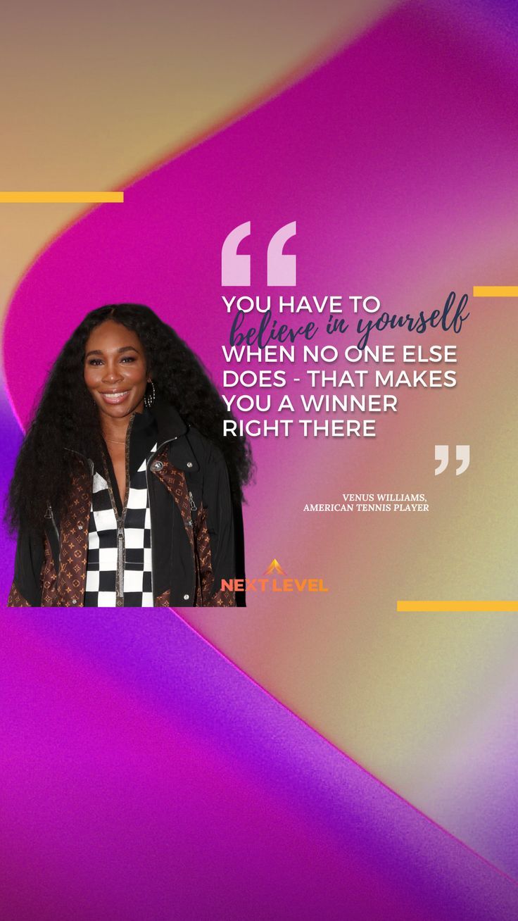 Motivational Quote Venus Williams