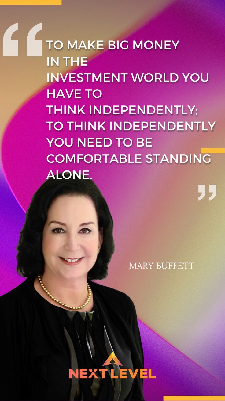 Motivational Quote Mary Buffett