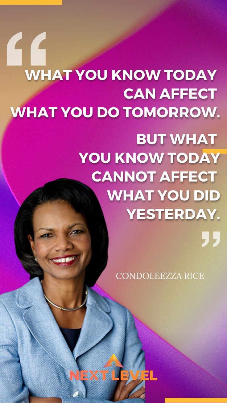 Motivational Quote Condoleezza Rice