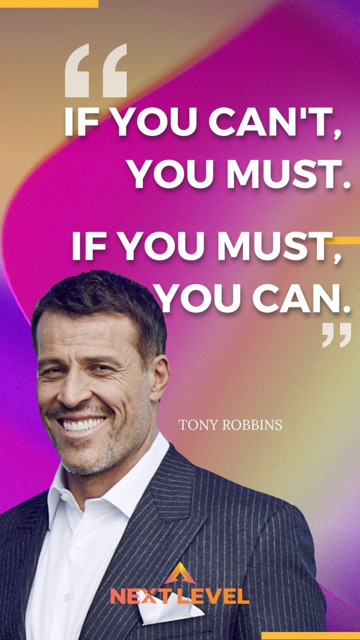 Motivational Quote Tony Robbins