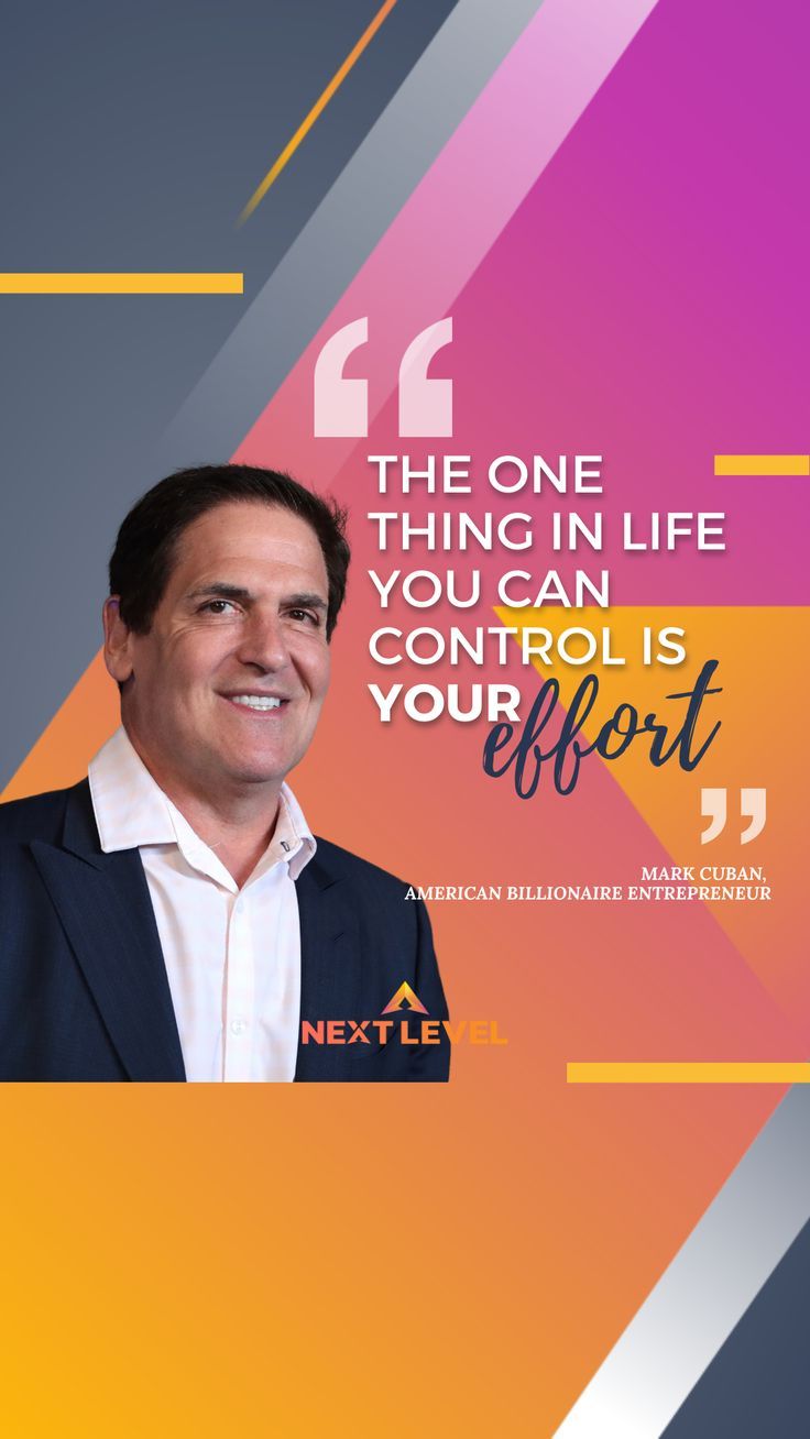 Motivational Quote Mark Cuban