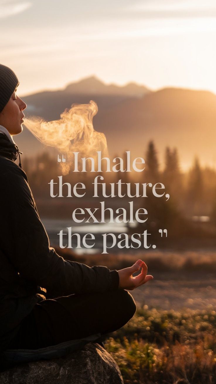 🌬 “Inhale the future, exhale the past.”